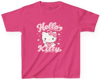 Hello Kitty Kids Tee | Cute Pink Character Shirt