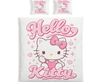 Hello Kitty Cotton Bed Set