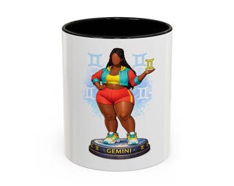 Gemini Zodiac Mug | Confident Figure, Astrology Coffee Cup | Horoscope Gift