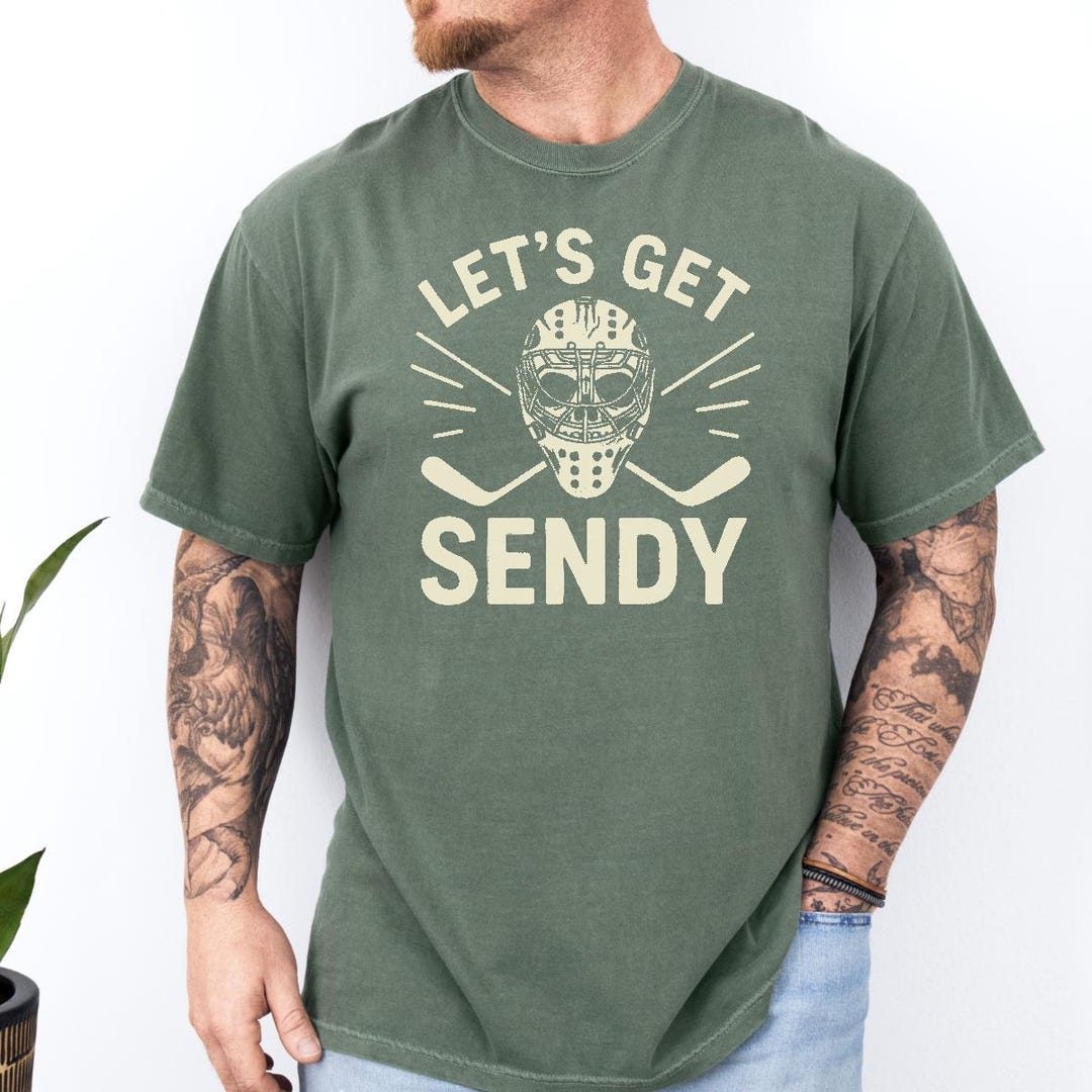 Lets Get Sendy Meme Tee Hockey - Etsy