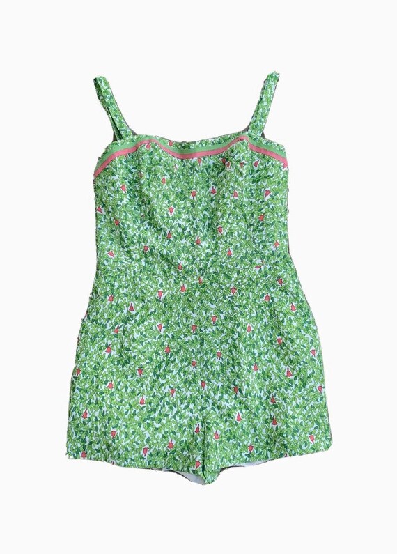 Vintage 1950s GABAR *Volup* pink & green tulip pri