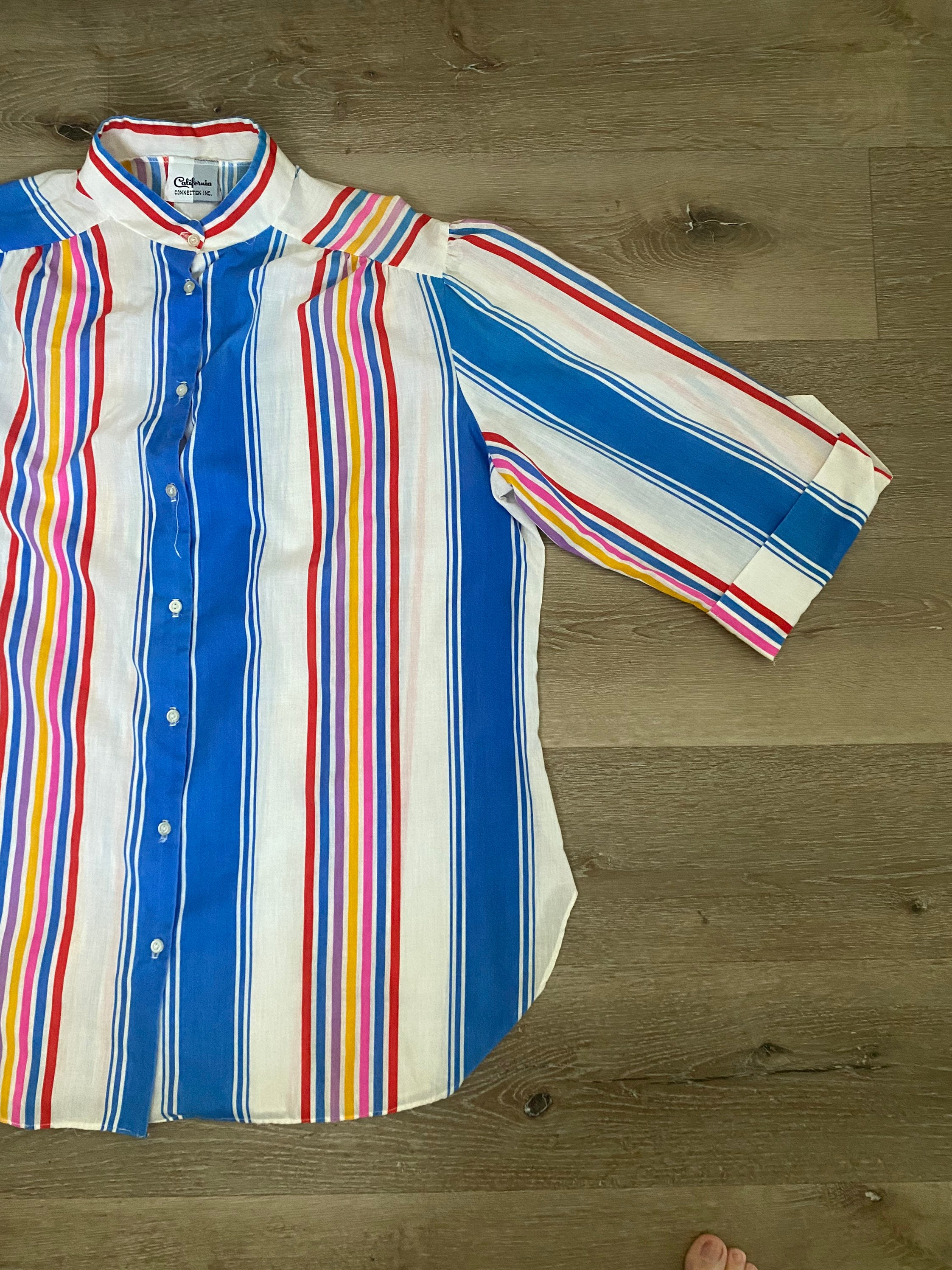 SALE - Vintage 1970s 1980s *volup* CALIFORNIA CONNECTION Rainbow