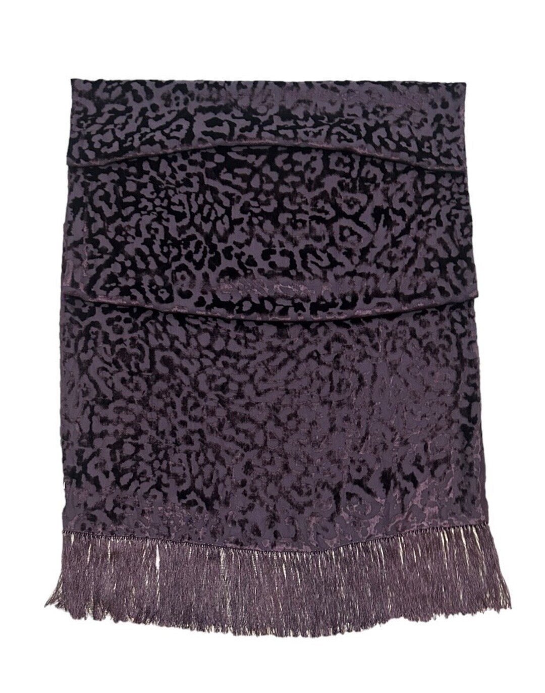 00’s Archive PPFM Scalf Stole Vintage Early 2000's SALVATORE FERRAGAMO Silk Velvet Burnout
