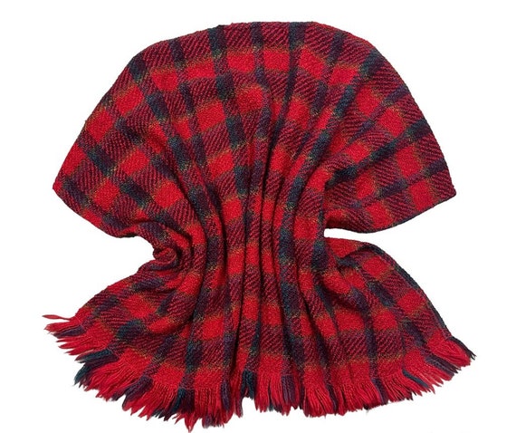 Vintage 1990s BOYNE VALLEY WEAVERS Irish wool red… - image 6
