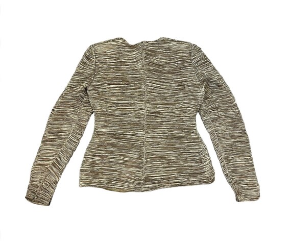 Vintage MARY MCFADDEN COUTURE fortuny pleated gol… - image 3