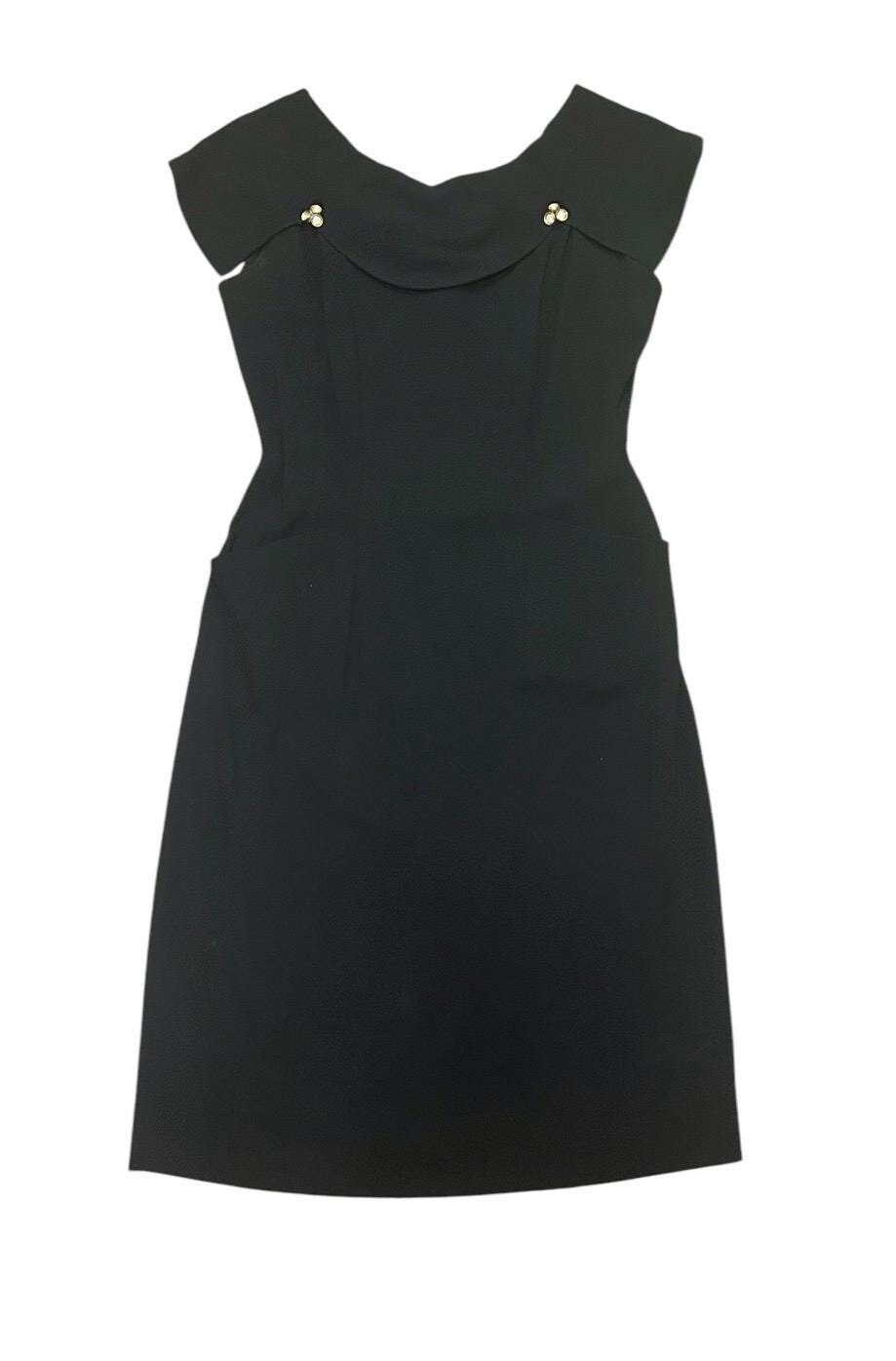 knee length dresses for ladies Dita Dress with detachable sleeves (Green)