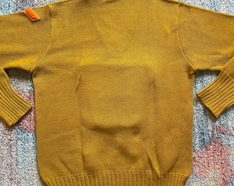 Vintage 1950s WIGWAM AWARD SWEATER V-neck Knit Letterman Pullover