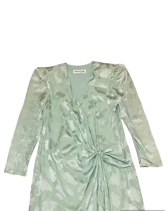 Vintage 1980s WAYNE CLARK Aline Marelle soft gree… - image 2