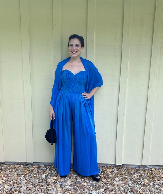 Vintage 1980s KATHRYN CONNOVER *Volup* blue ombre