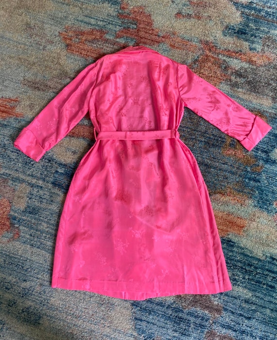 Vintage 1950 1960s SAKS FIFTH AVENUE hot pink flo… - image 6