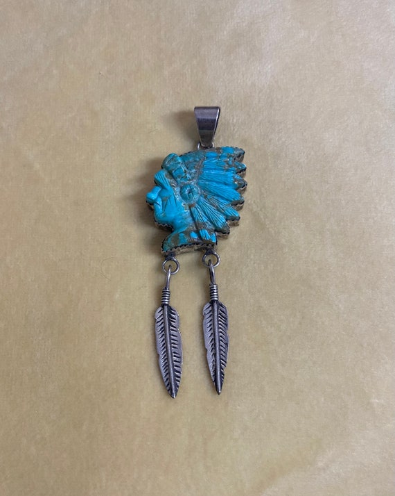 Turquoise pendant deals etsy