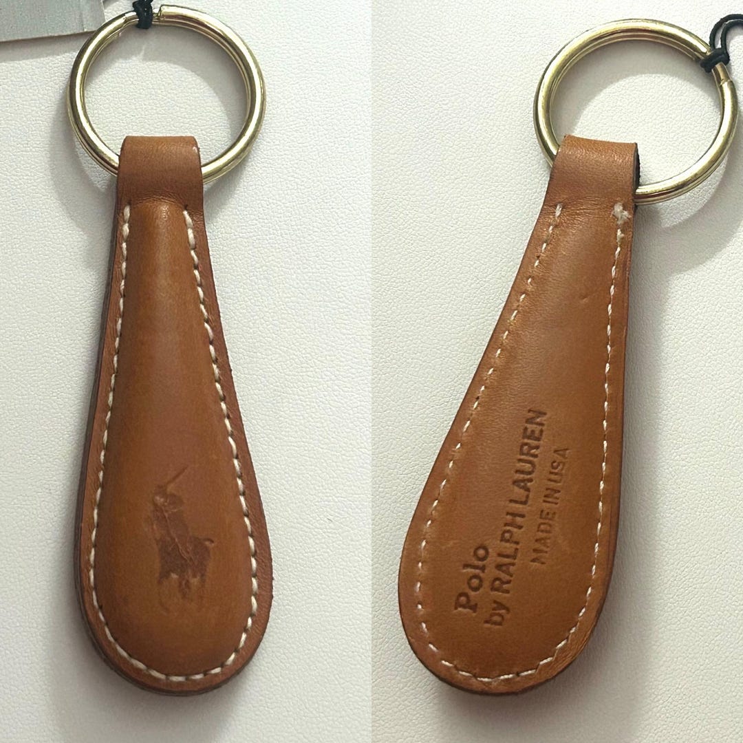 Vintage Deadstock Nwt 1990s POLO by RALPH LAUREN Padded Camel Leather ...