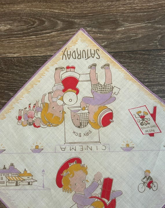 Vintage 1940s novelty 'Cinema' boy & girl reversi… - image 3