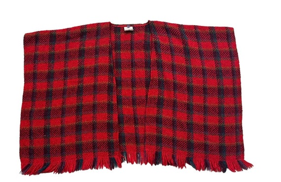 Vintage 1990s BOYNE VALLEY WEAVERS Irish wool red… - image 2