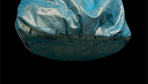 Vintage 1980s RITA DIANA for MYLINKA metallic blu… - image 7