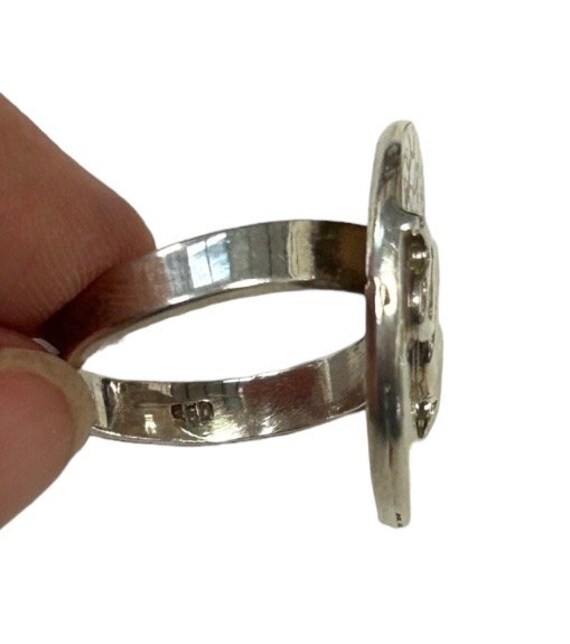 Vintage early 2000's 925 sterling silver round mo… - image 6