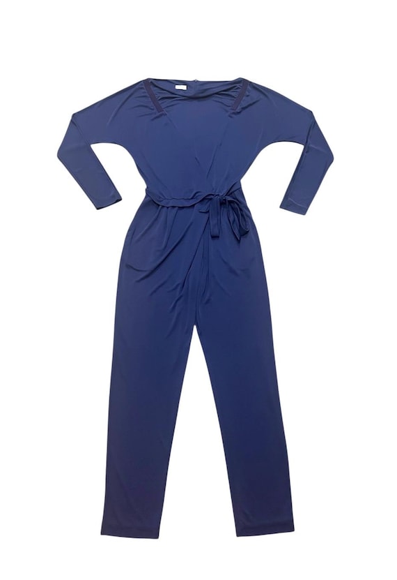 Alberta Ferretti, Vintage early 2000s PHILOSOPHY Di ALBERTA FERRETTI purple dolman sleeve jumpsuit, size 10