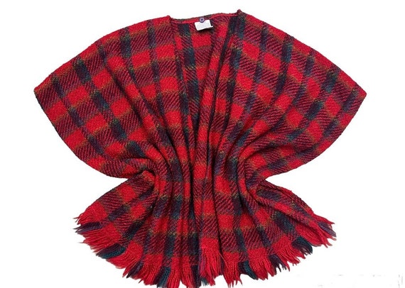 Vintage 1990s BOYNE VALLEY WEAVERS Irish wool red… - image 1