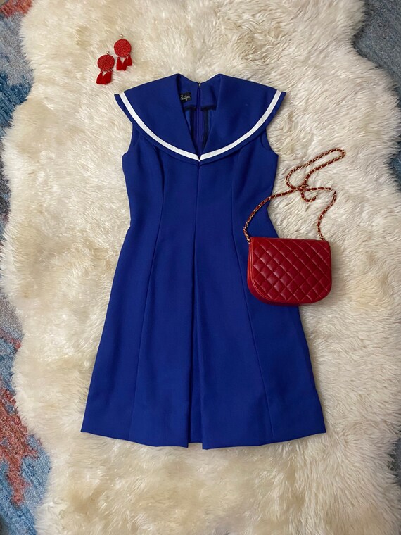 blue shift dress sleeveless Cecelia Tie Shoulder Sleeveless Mini Shift Dress