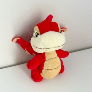 2002 Neopets Vintage Red Scorchio Plush Doll 20cm