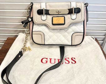 Vintage Guess Amour Crossbody Pastel Portemonnee Y2K met Charms Japanse Editie