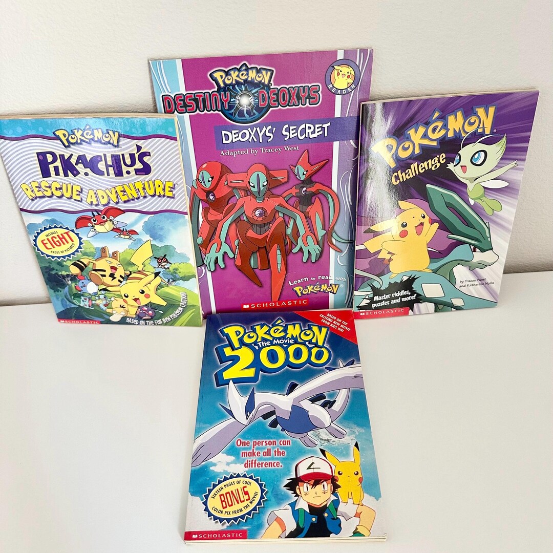 Pokemon Scholastic Book Lot of 4 (pokemon the Movie 2000,