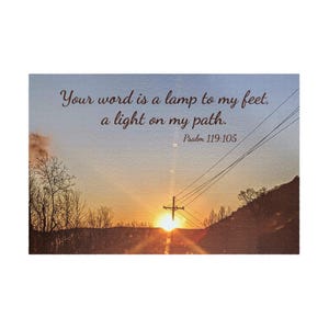 Inspiring Puzzle with Psalm 119:105, Motivational Jigsaw, Mindfulness Gift, Family Activity, Inspirational Décor