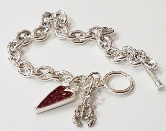 Valentine's Special- Lobster Shell Charm Bracelet