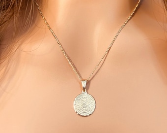 Collier de prière Notre père en or | Pendentif religieux