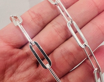 Sterling Silver Paperclip Necklace | Bold Everyday Chain