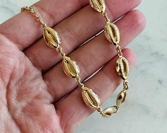 Gold Filled Puka Shell Choker, Necklace, Choker Necklace, Charm Necklace, Choker Necklaces, Gold Filled Necklaces, Layering Necklace, Chains