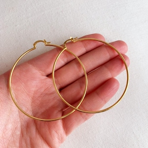 Gold Filled Hoop Earrings, Dainty Hoops, Delicate Hoops, Thin Hoops, Gold Filled Earrings, Thin Gold Hoops, Lightweight Hoops, Gold Earrings