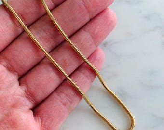 18k Gold Filled Snake Chain - 2.5mm Width