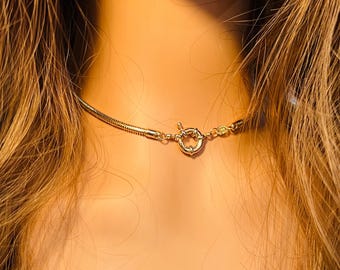 Gold Filled Snake Chain Necklace - 2.5mm Women's Layering Necklace