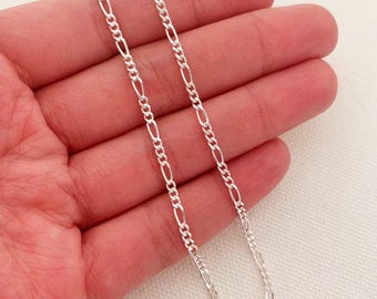Sterling Silver Figaro Anklet | 2.5mm | 10" Length