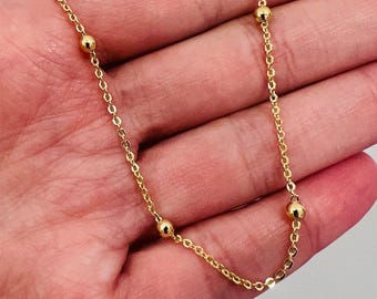 Gold Filled Cable Ball Bracelet | Dainty Detail, Everyday Elegance