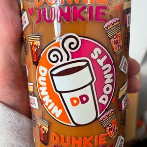 Dunkin Donuts (fake coffee effect) 16 oz acrylic tumbler