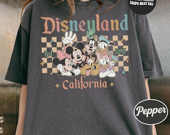 Disneyland California Shirt Comfort Colors Mickey And Friends Shirt Disney World Shirt Disney Vacation T-Shirt Disney Matching Family Shirt