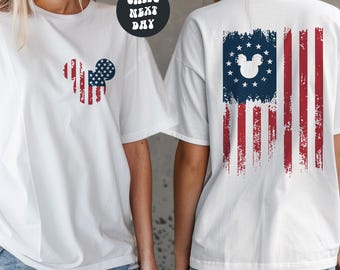 Mickey America Flag Shirt Disneyland 2026 Shirt Disneyworld Trip Disney 250 Celebrates America Disney Trip Shirt USA 250th Anniversary Shirt