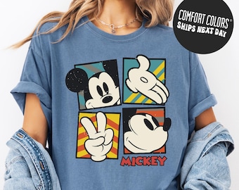 Mickey Mouse Vintage Shirt Comfort Colors® Disney Shirt Retro Mickey Moods Shirt Disney Vacation Shirt Disneyland Mickey Shirt Magic Kingdom