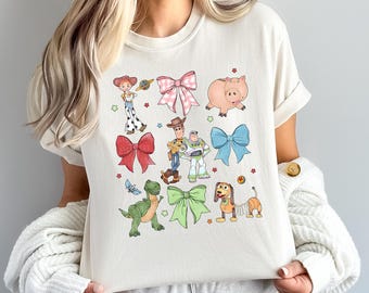 Toy Story Comfort Colors® Shirt Disney Pixar Toy Story Watercolor Bow Shirt Disney Sweatshirt Disney Matching Shirt Woody Buzz Lightyear