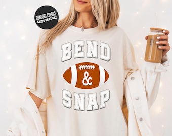 Bend and Snap Shirt Comfort Colors® Vintage Game Day Long Sleeve for Youth and Adults Unisex Sports Graphic T Shirt