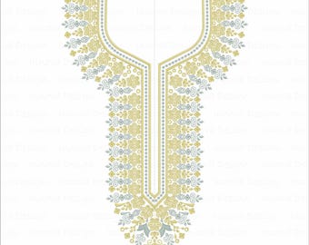 Disegno ricamo scollatura