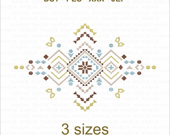 Aztec Geometric Embroidery Design Set (3 Sizes)