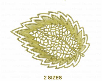 Disegno per ricamo a macchina con bordo smerlato decorativo (55 cm)