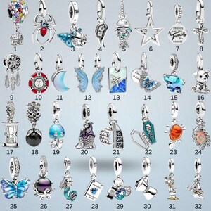 Disney Lilo & Stitch Charm S925 Silver,Ohana Inspired Charm S925 Silver, Cartoon Bead Pendant, Birthday Gift Idea image 3