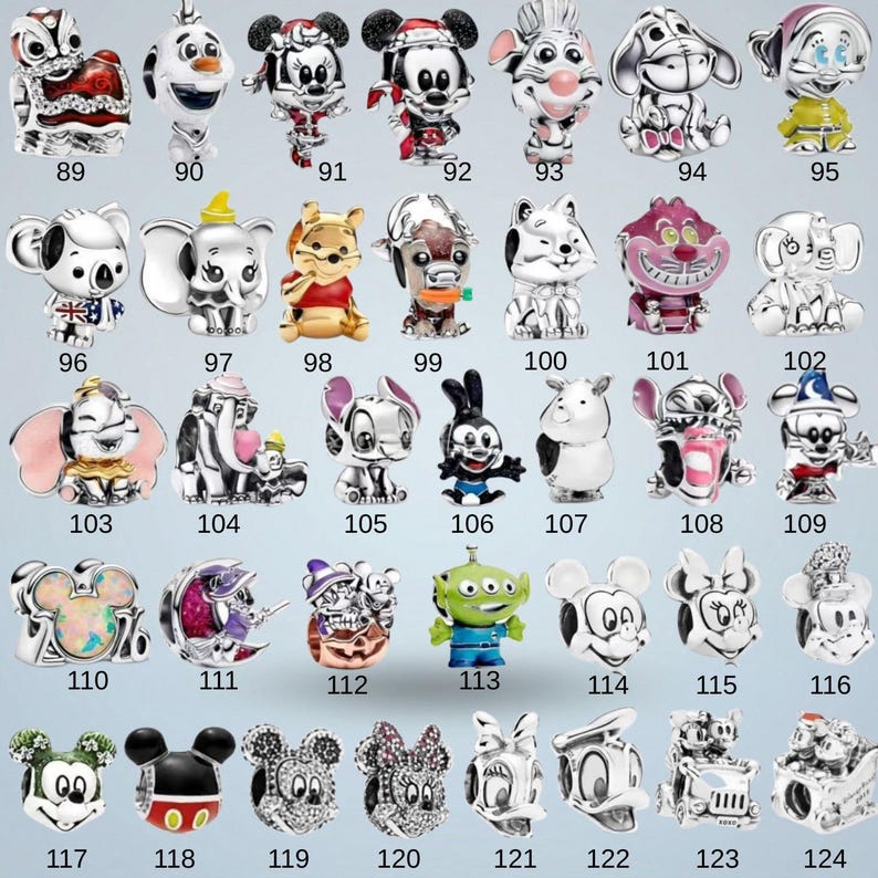 Disney Lilo & Stitch Charm S925 Silver,Ohana Inspired Charm S925 Silver, Cartoon Bead Pendant, Birthday Gift Idea image 5