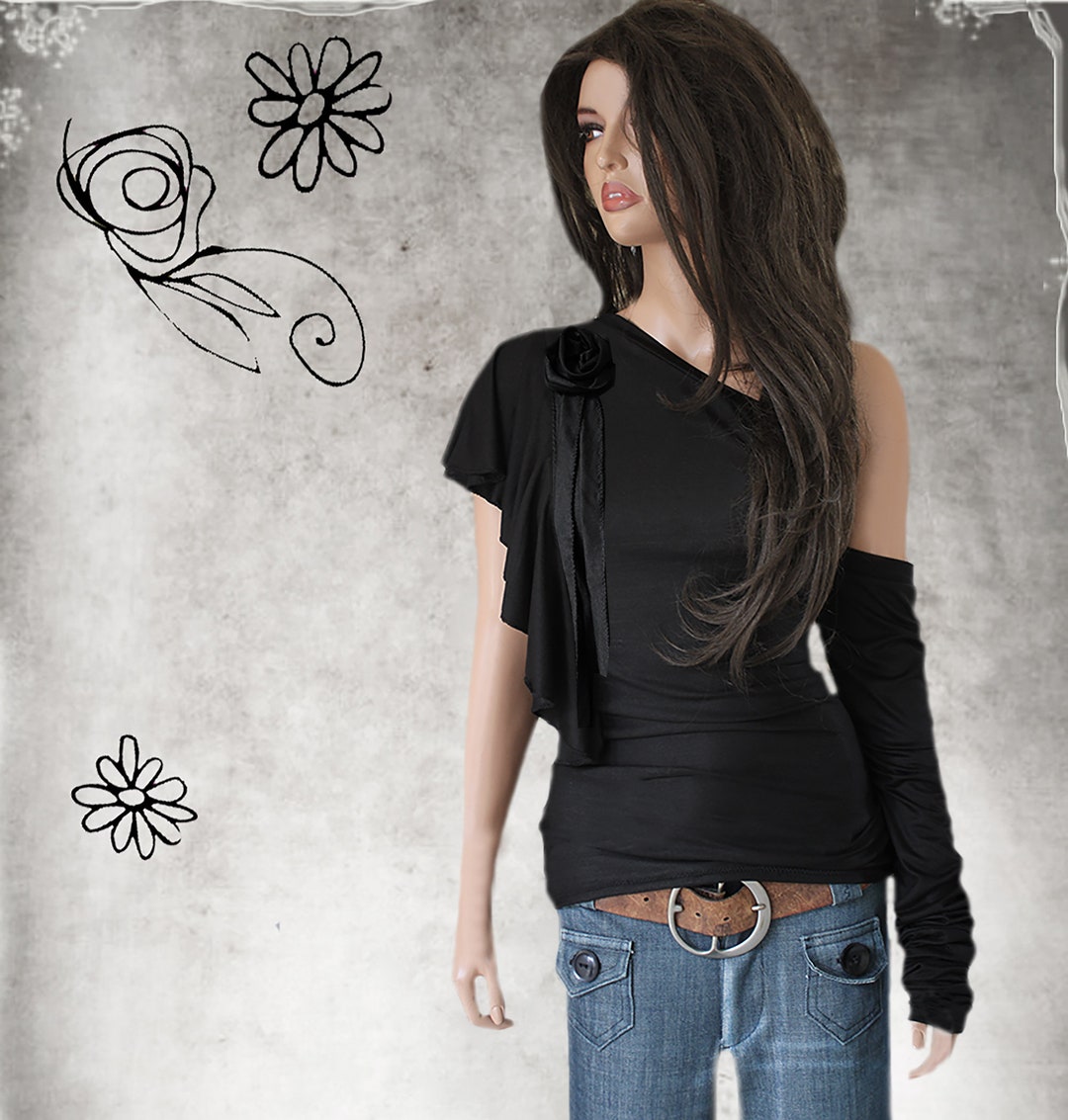 ★FLAREUP★HANDMADE TWISTED ONE-SHOULDER LONG SLEEVE FL-117 231211_MESHKI_OpulenciaDrop3_4