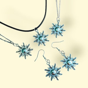 Sun Collection - choker - necklace - earrings