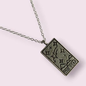 Collana con le carte dei Tarocchi della Stella - Sole - Luna - Stella - Mondo - Fortuna